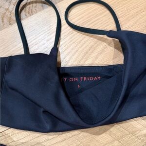 Left on Friday Pool Days Top Black S